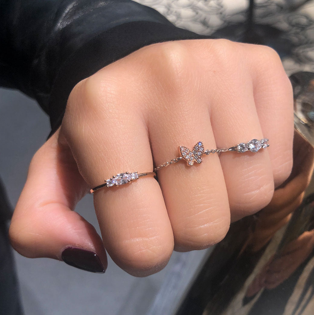 bague-chaine-petit-papillon-argent-rose-gold