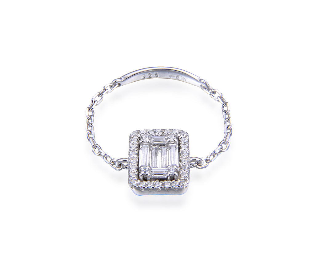 bague-chainette-solitaire-rectangle-argent