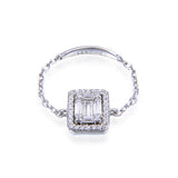 bague-chainette-solitaire-rectangle-argent