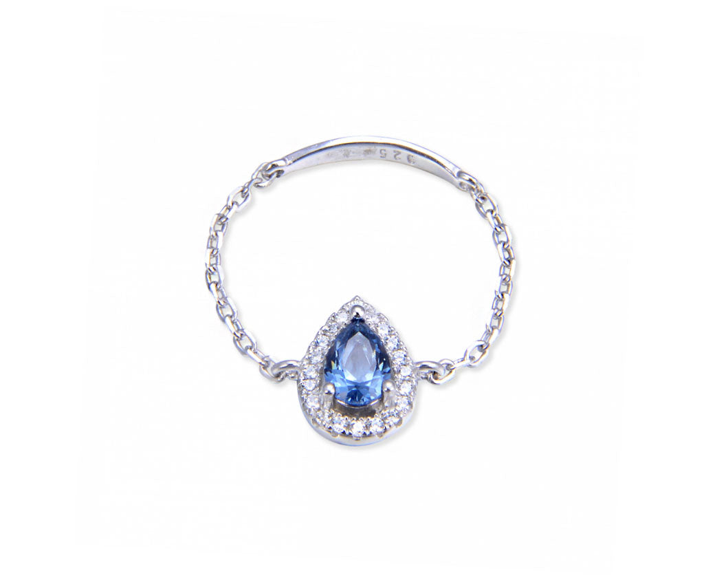 bague-chaine-goutte-eau-pierre-bleue-argent-925