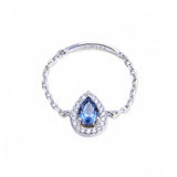 bague-chaine-goutte-eau-pierre-bleue-argent-925