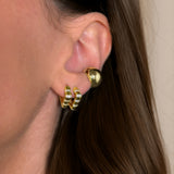Faux piercing d'oreille bombé Cuff