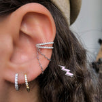 bague-oreille-double-chaine-argent