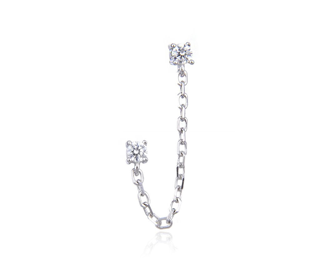 boucle-oreille-2-trous-chaine-solitaires-argent