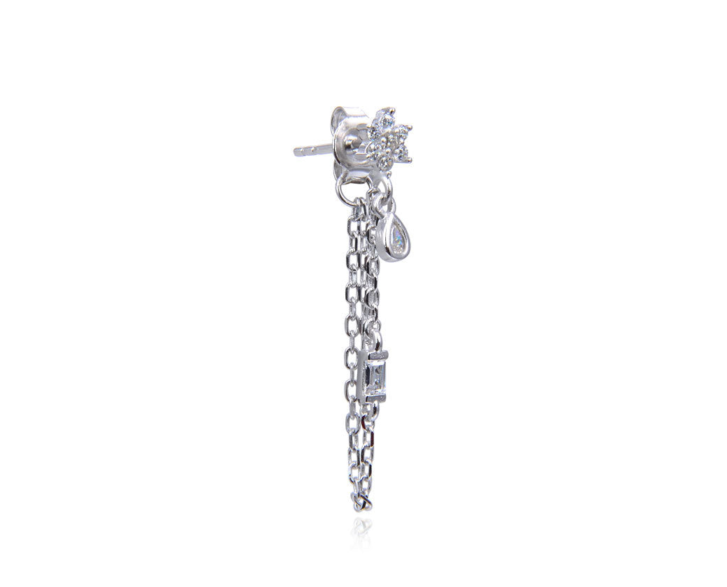 boucle-oreille-chainette-fleur-brillante-argent-zirconium