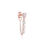 boucle-oreille-pendante-chaine-poire-brillants-plaque-or-rose