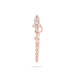 boucle-oreille-chainette-brillantes-plaque-or-rose-zirconium