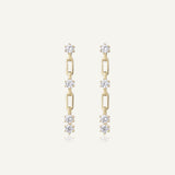 Boucles d'oreilles chaîne maillons Chainz