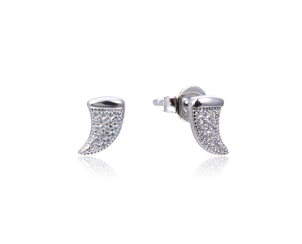 boucles-oreilles-petites-cornes-brillantes-argent-zirconium