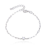 bracelet-chaine-maillons-solitaire-argent-brillant