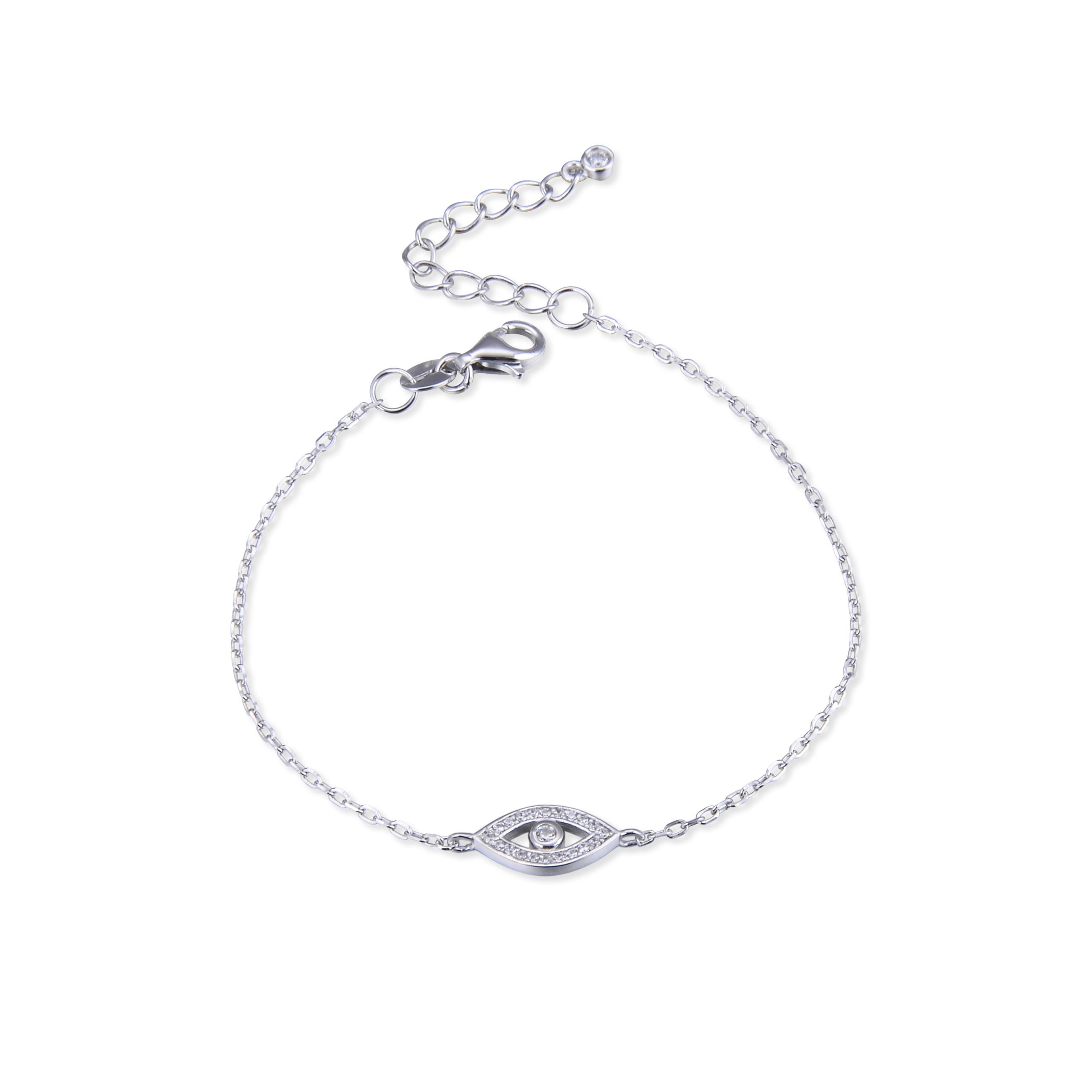 bracelet-chaine-oeil-argent-brillant-porte-bonheur