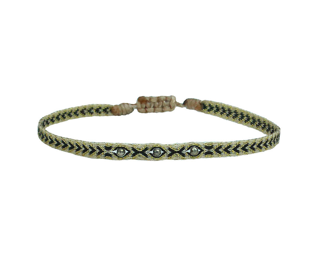 bracelet-or-noir-ethnique-perles-bronze