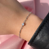 bracelet-solitaire-maillons-argent-brillant