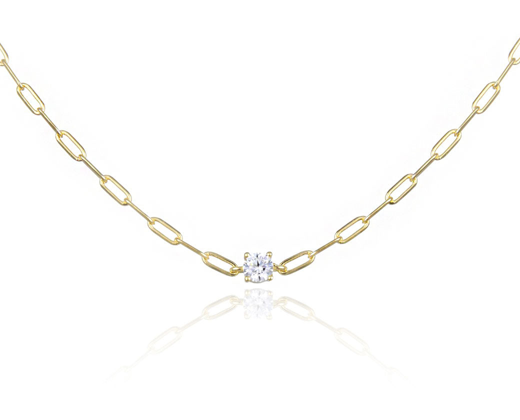 collier-chaine-maillons-solitaire-dore