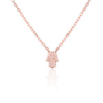 collier-chaine-main-brillante-luck-plaque-or-rose