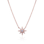 collier-petit-flocon-plaque-or-rose-brillant