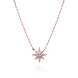 collier-petit-flocon-plaque-or-rose-brillant