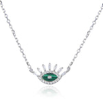 collier-oeil-vert-ayin-malachite-argent-zirconium