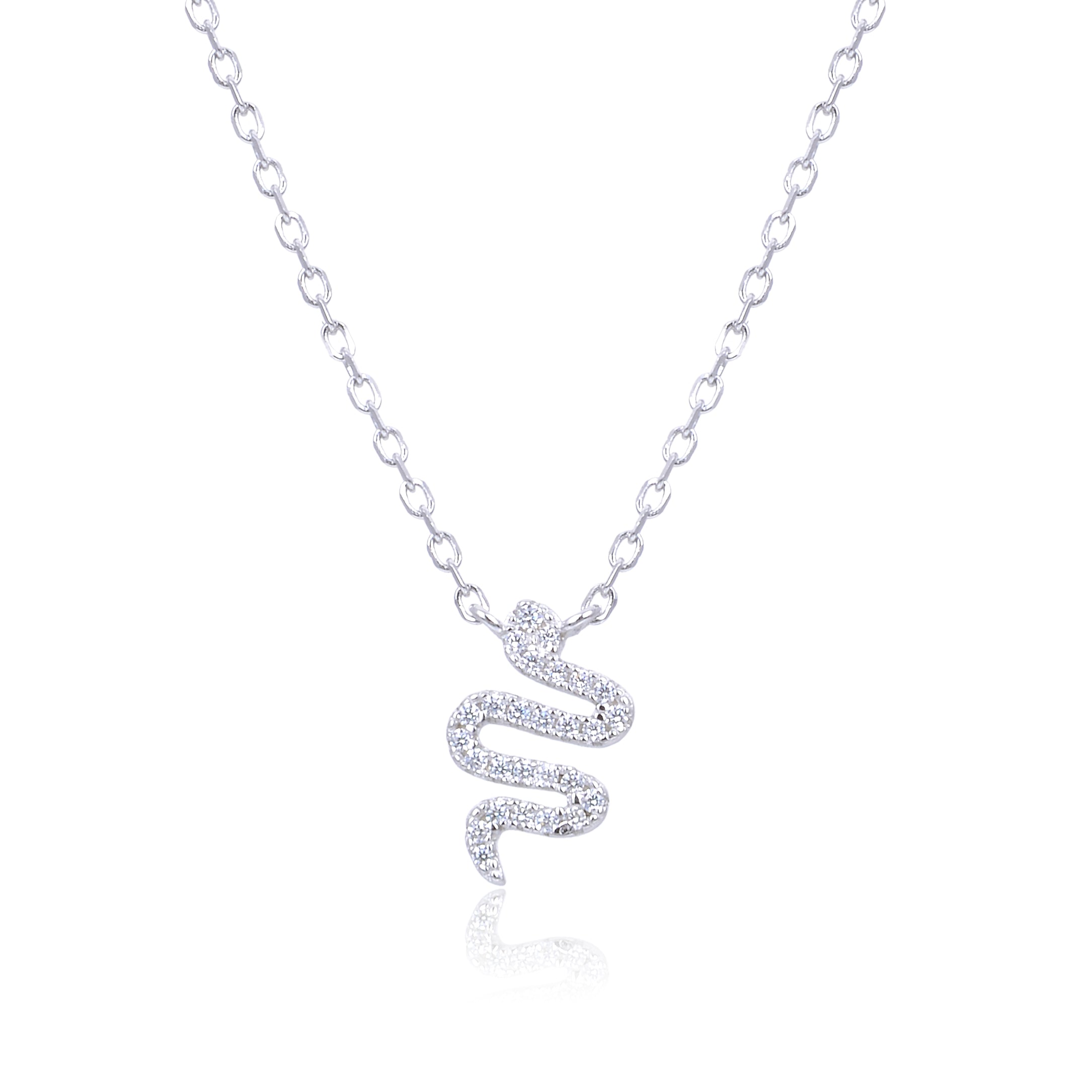 collier-mini-serpent-brillant-argent