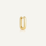 Créole rectangle polie miroir Gigi
