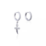 boucles-creoles-depareillees-epee-argent-zirconium