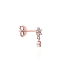 puce-oreille-fleur-pendentif-rond-plaque-or-rose-zirconium