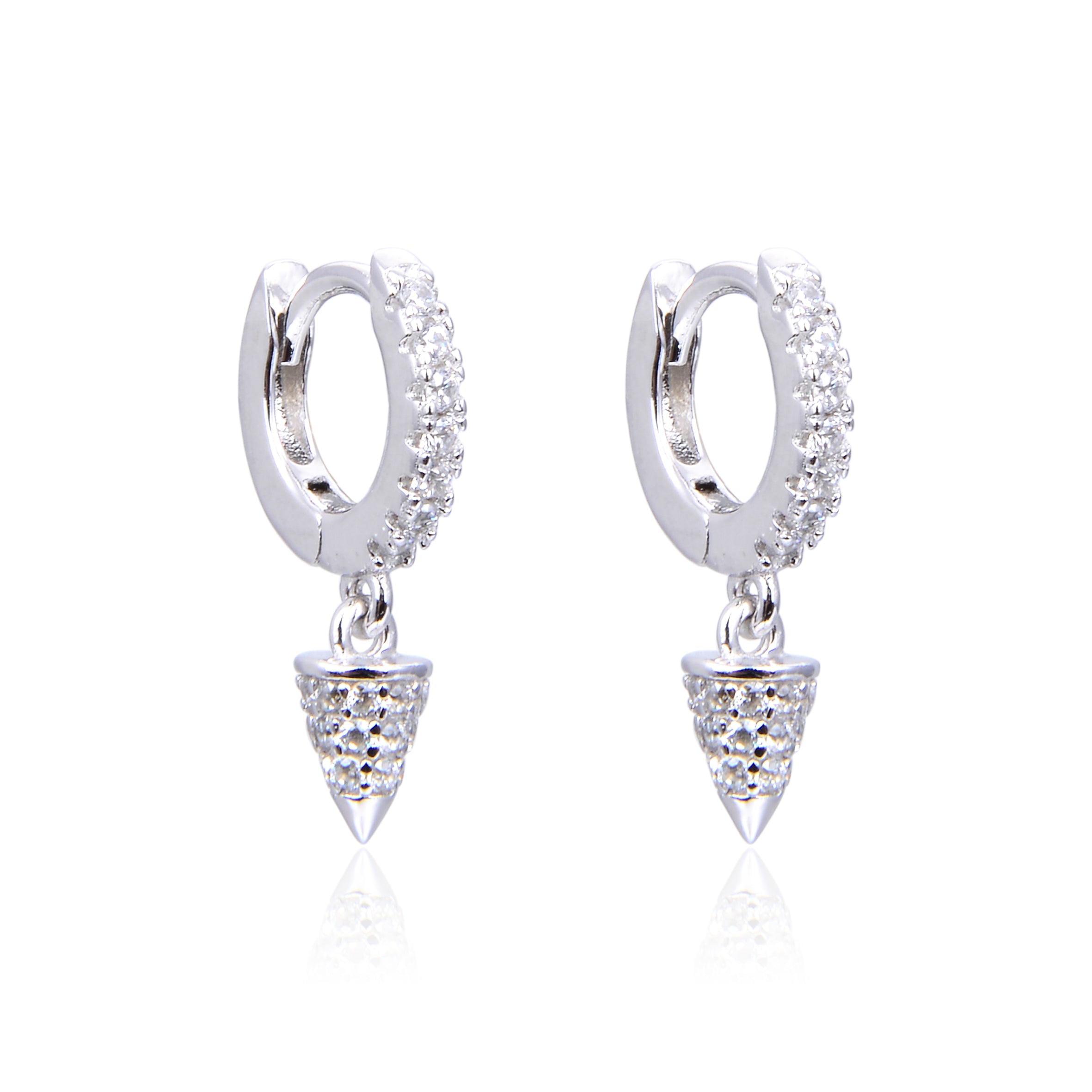 mini-creoles-cone-pointe-argent-zirconium