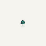 Mini piercing oreille solitaire vert Emeraude