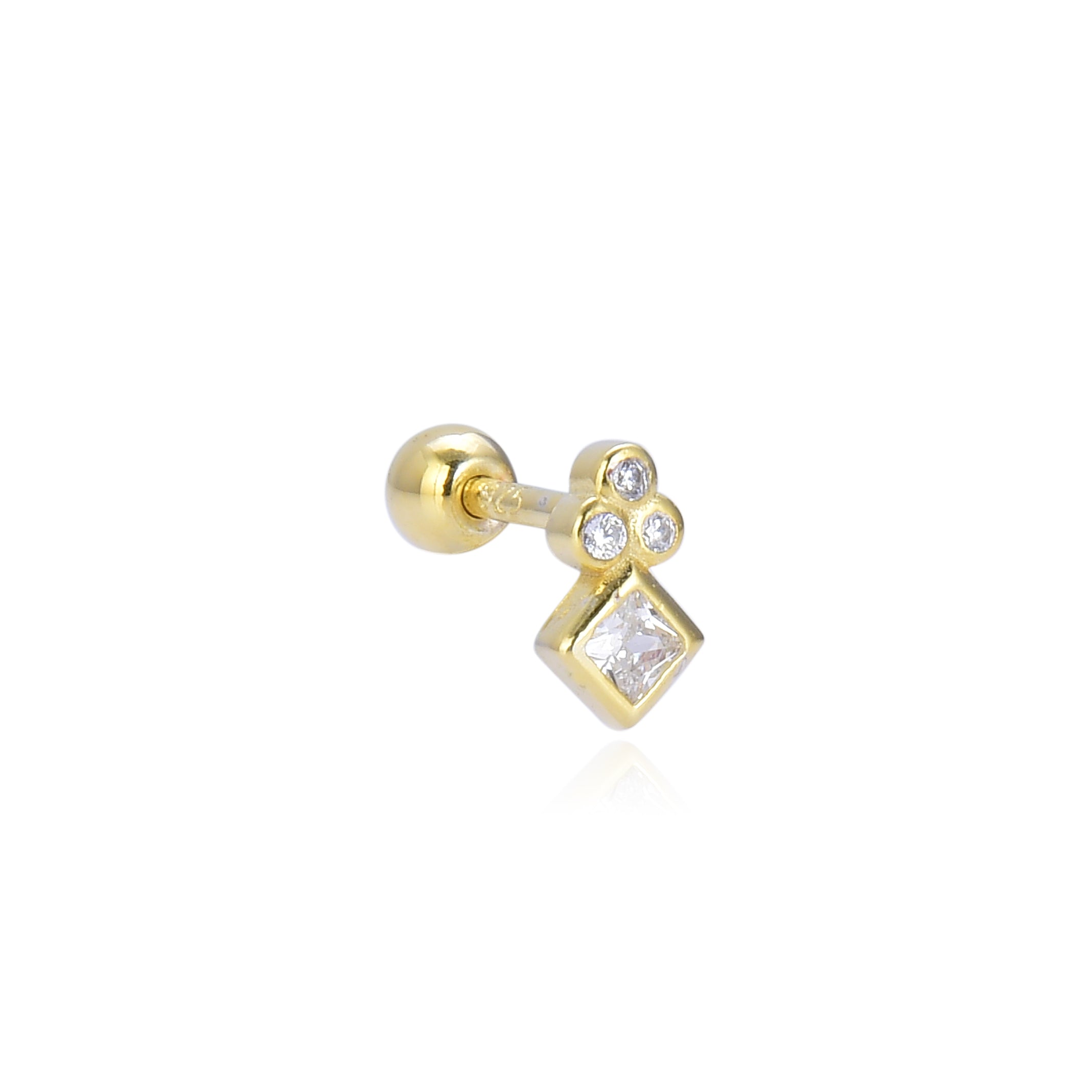 piercing-oreille-trio-square-blanc-dore-zirconium