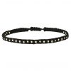 bracelet-pour-homme-noir-corde-perles-argent