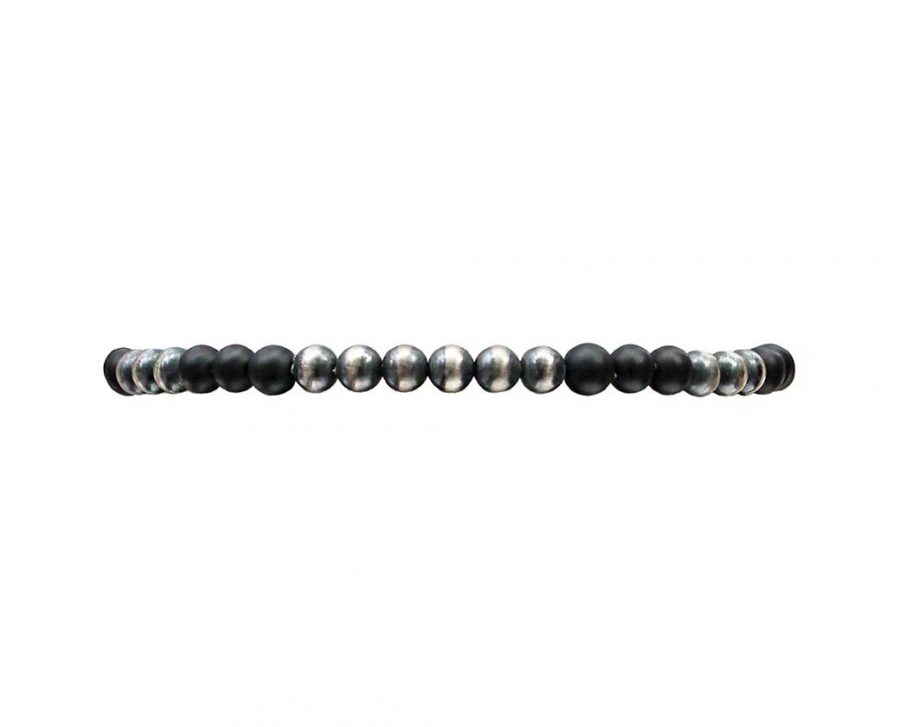 bracelet-perles-noir-gris-homme